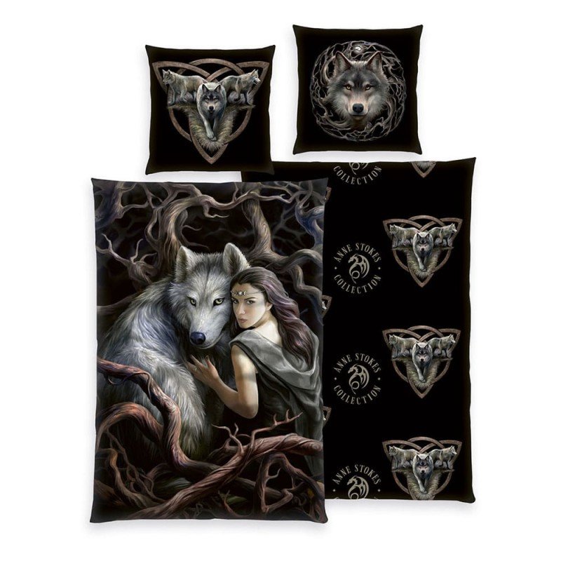 Anne Stokes Literie Wolfs 135 x 200 cm | 4006891917911