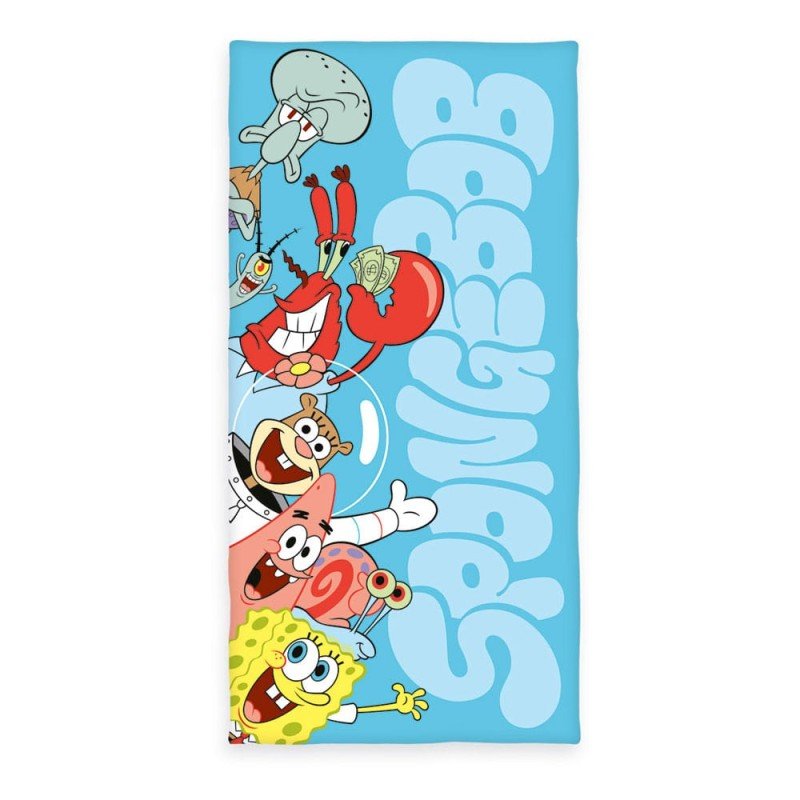Bob l´éponge serviette de bain 75 x 150 cm | 4006891994073