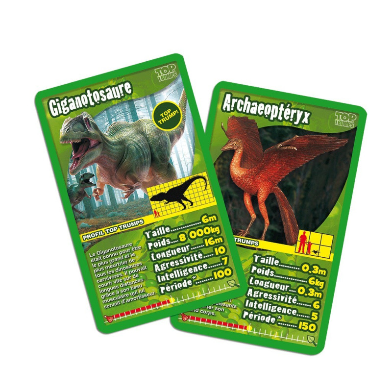 jeu : Top Trumps Dinosaures
éditeur : Winning Moves
version française
