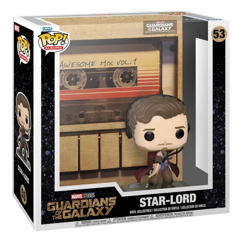 Marvel Guardians of the Galaxy Figuur Funko POP! Albums Vinyl Star-Lord Awesome Mix 9 cm | 889698708975