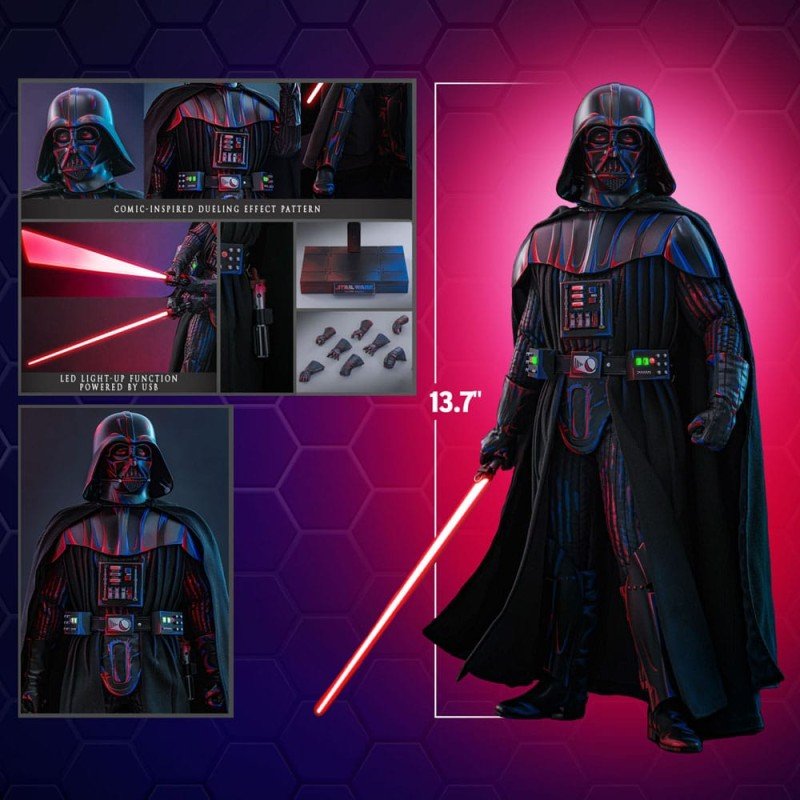Star Wars Movie Masterpiece Action Figure 1/6 Darth Vader (Dueling Effect Version) Hot Toys Exclusive 35 cm | 4895228620224