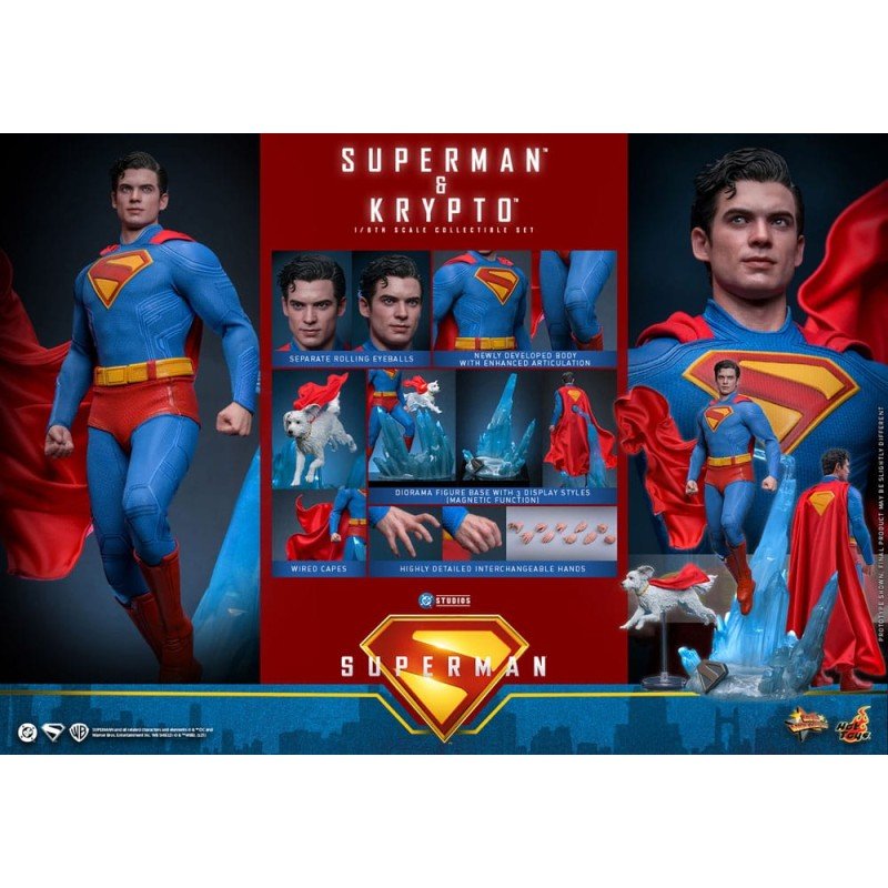 Superman (2025) figurine Movie Masterpiece 1/6 Superman & Krypto 33 cm | 4895228621696