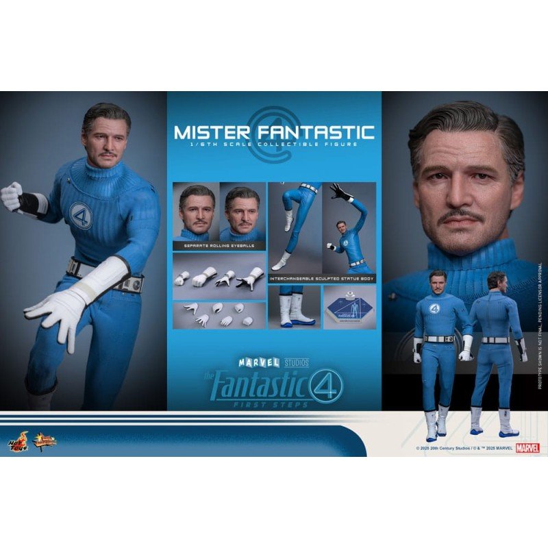 Les Quatre Fantastiques : Premiers pas figurine Movie Masterpiece 1/6 Mister Fantastic 30 cm | 4895228622457