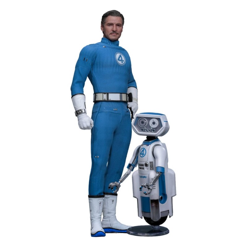 Les Quatre Fantastiques : Premiers pas pack 2 figurines Movie Masterpiece 1/6 Mister Fantastic & H.E.R.B.I.E. 30 cm | 4895228622471