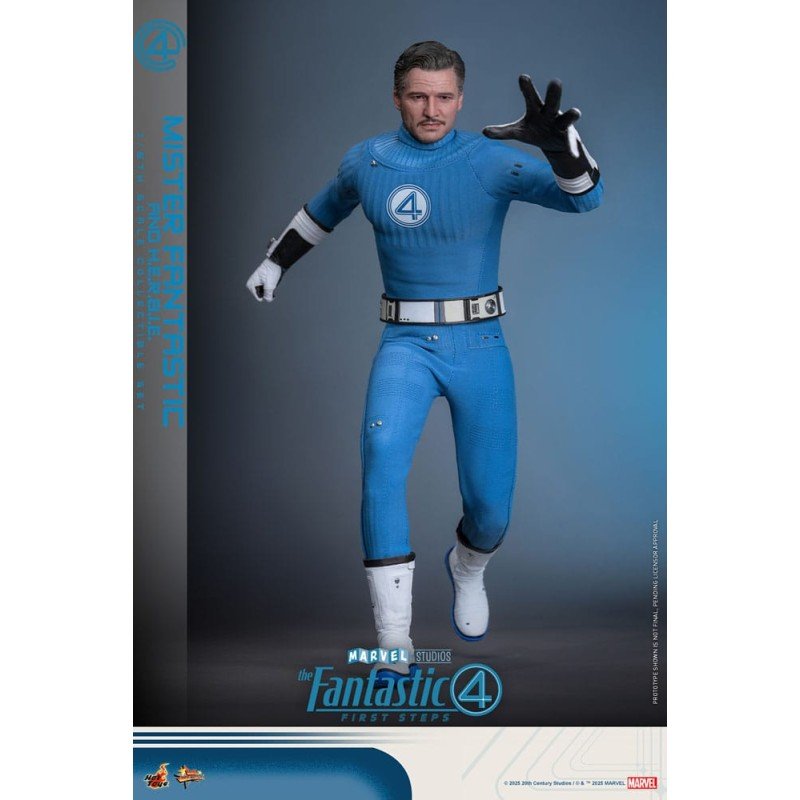 Les Quatre Fantastiques : Premiers pas pack 2 figurines Movie Masterpiece 1/6 Mister Fantastic & H.E.R.B.I.E. 30 cm | 4895228622471