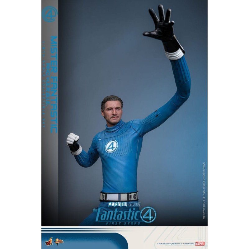 Les Quatre Fantastiques : Premiers pas pack 2 figurines Movie Masterpiece 1/6 Mister Fantastic & H.E.R.B.I.E. 30 cm | 4895228622471