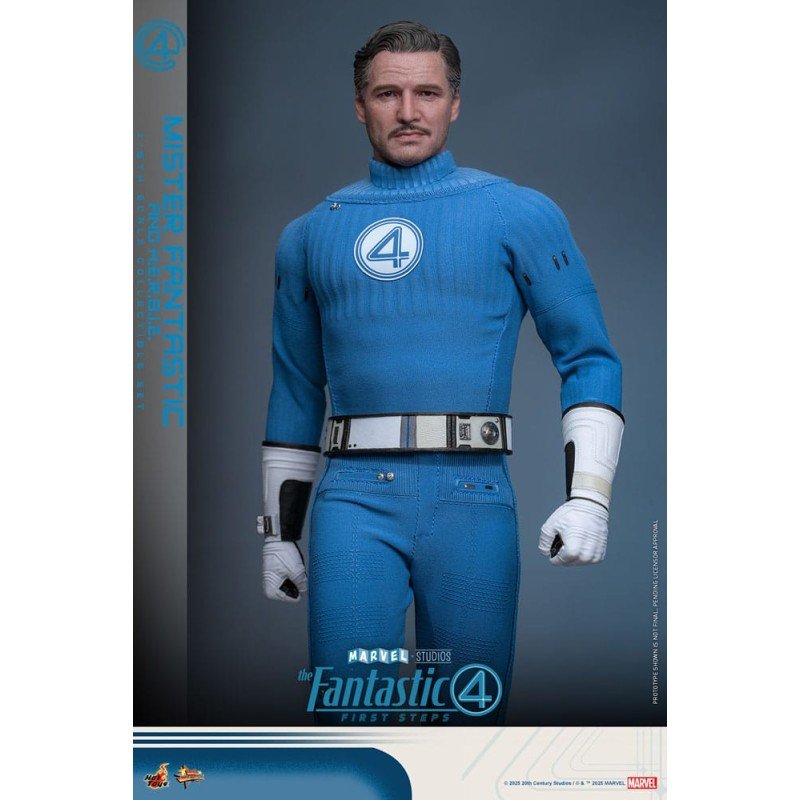 Les Quatre Fantastiques : Premiers pas pack 2 figurines Movie Masterpiece 1/6 Mister Fantastic & H.E.R.B.I.E. 30 cm | 4895228622471