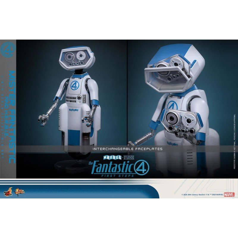 Les Quatre Fantastiques : Premiers pas pack 2 figurines Movie Masterpiece 1/6 Mister Fantastic & H.E.R.B.I.E. 30 cm | 4895228622471