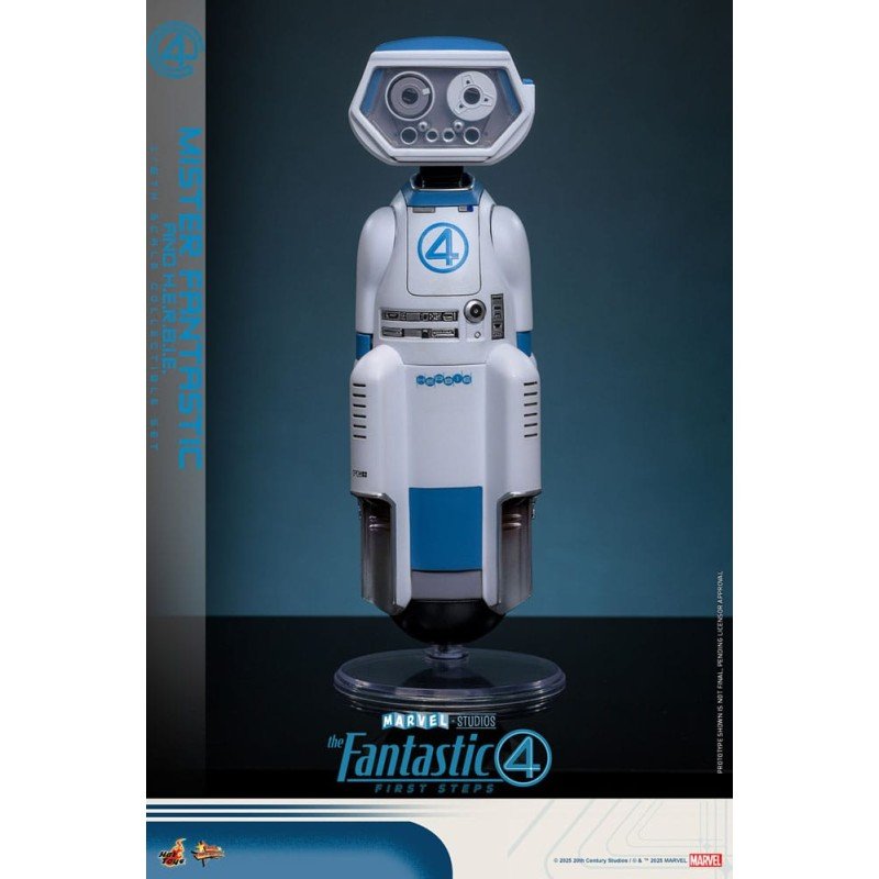 Les Quatre Fantastiques : Premiers pas pack 2 figurines Movie Masterpiece 1/6 Mister Fantastic & H.E.R.B.I.E. 30 cm | 4895228622471