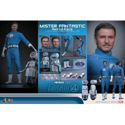 Les Quatre Fantastiques : Premiers pas pack 2 figurines Movie Masterpiece 1/6 Mister Fantastic & H.E.R.B.I.E. 30 cm | 4895228622471