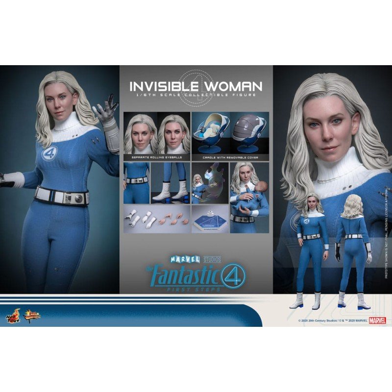 Les Quatre Fantastiques : Premiers pas figurine Movie Masterpiece 1/6 Invisible Woman 28 cm | 4895228622495