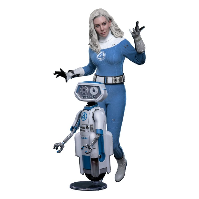 Les Quatre Fantastiques : Premiers pas pack 2 figurines Movie Masterpiece 1/6 Invisible Woman & H.E.R.B.I.E. 28 cm | 4895228622518