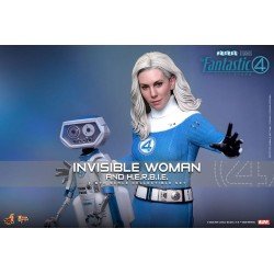 Les Quatre Fantastiques : Premiers pas pack 2 figurines Movie Masterpiece 1/6 Invisible Woman & H.E.R.B.I.E. 28 cm | 4895228622518