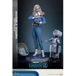 Les Quatre Fantastiques : Premiers pas pack 2 figurines Movie Masterpiece 1/6 Invisible Woman & H.E.R.B.I.E. 28 cm | 4895228622518