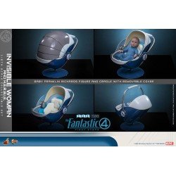 Les Quatre Fantastiques : Premiers pas pack 2 figurines Movie Masterpiece 1/6 Invisible Woman & H.E.R.B.I.E. 28 cm | 4895228622518