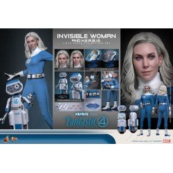 Les Quatre Fantastiques : Premiers pas pack 2 figurines Movie Masterpiece 1/6 Invisible Woman & H.E.R.B.I.E. 28 cm | 4895228622518