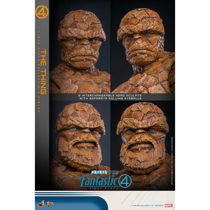 Les Quatre Fantastiques : Premiers pas figurine Movie Masterpiece 1/6 The Thing 31 cm | 4895228621702