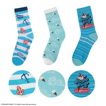 Stranger Things: 1680 Set of 3 Socks | 4895205617988