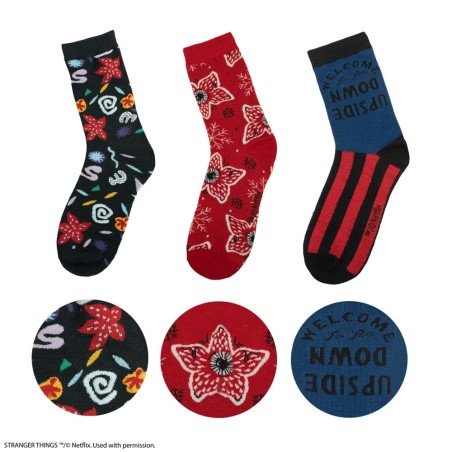 Stranger Things: Stranger Things Set of 3 Socks | 4895205617995