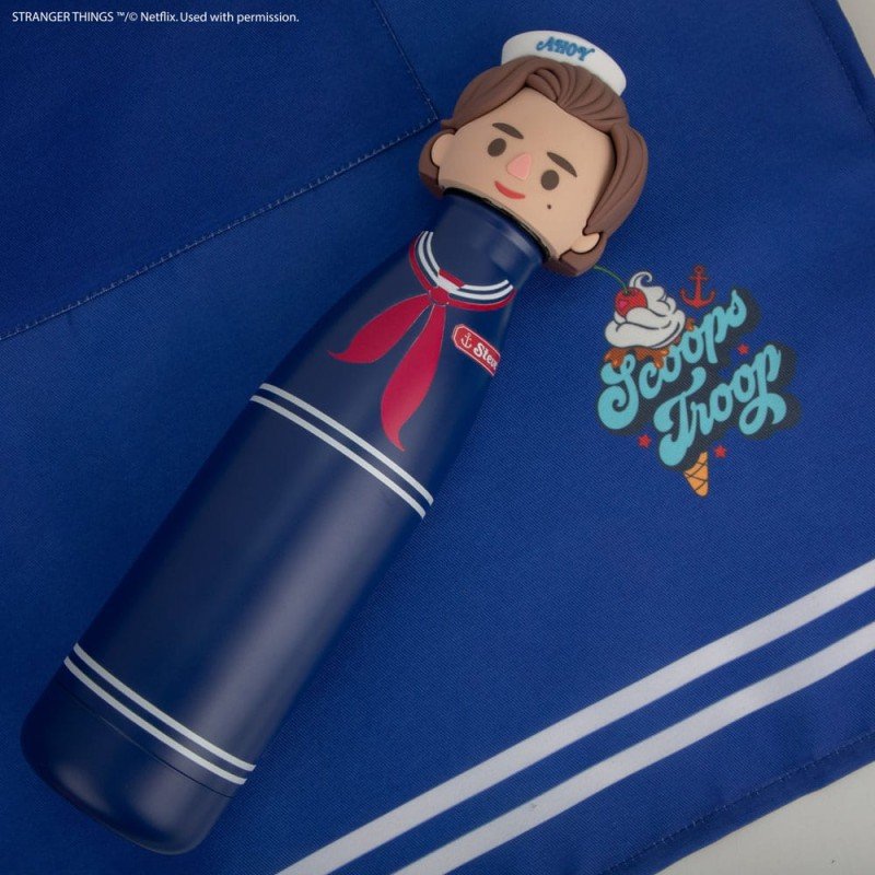Stranger Things Bouteille d'eau Scoops Ahoy Steve 500 ml | 4895205617827
