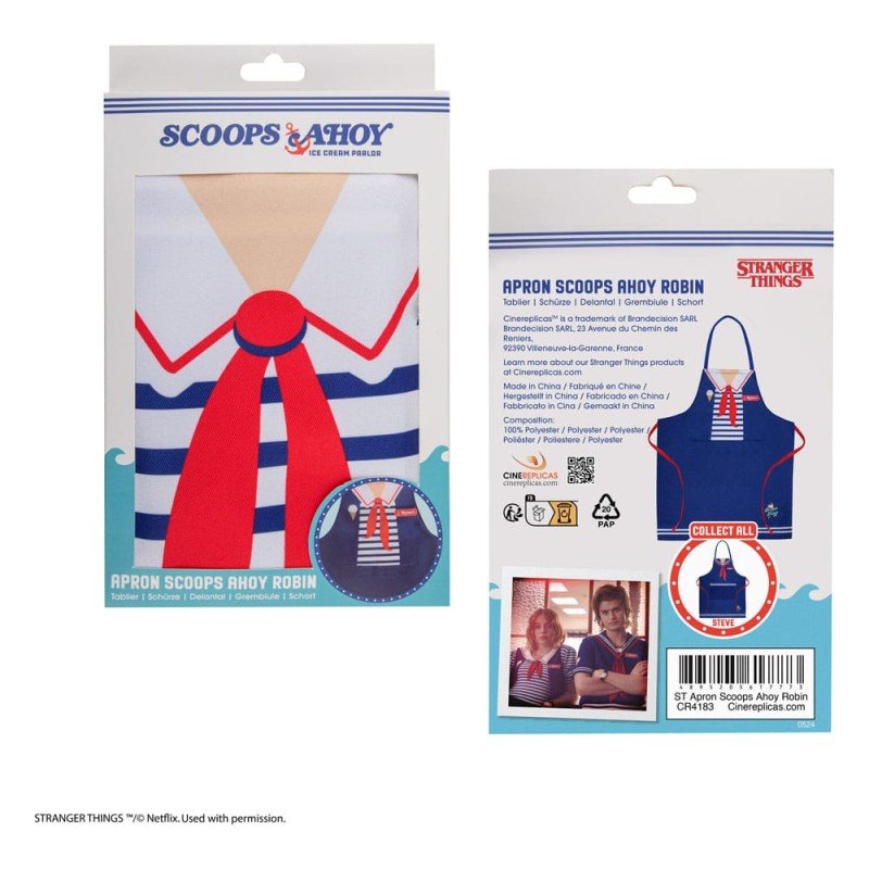 Stranger Things Tablier Scoops Ahoy Robin | 4895205617773