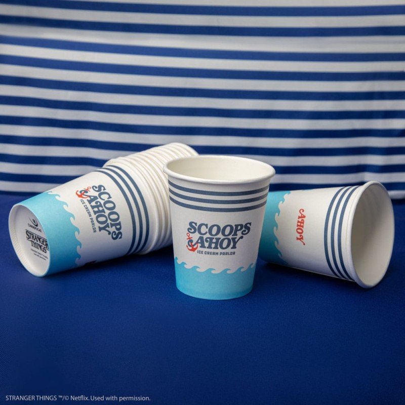 Stranger Things Set of 24 Paper Cups Scoops Ahoy | 4895205617711