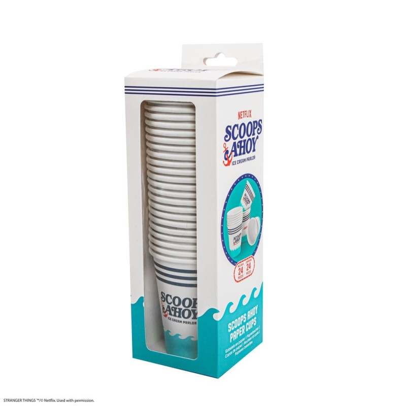 Stranger Things Set of 24 Paper Cups Scoops Ahoy | 4895205617711