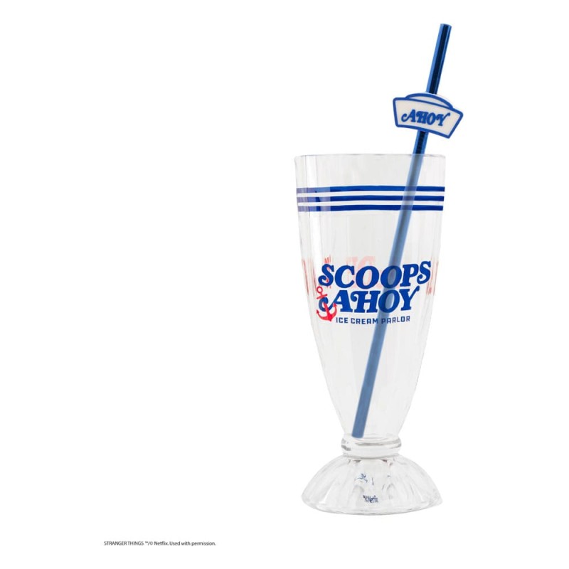 Stranger Things Milkshake Glass Set Scoops Ahoy | 4895205617728