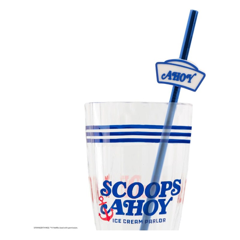 Stranger Things Milkshake Glass Set Scoops Ahoy | 4895205617728