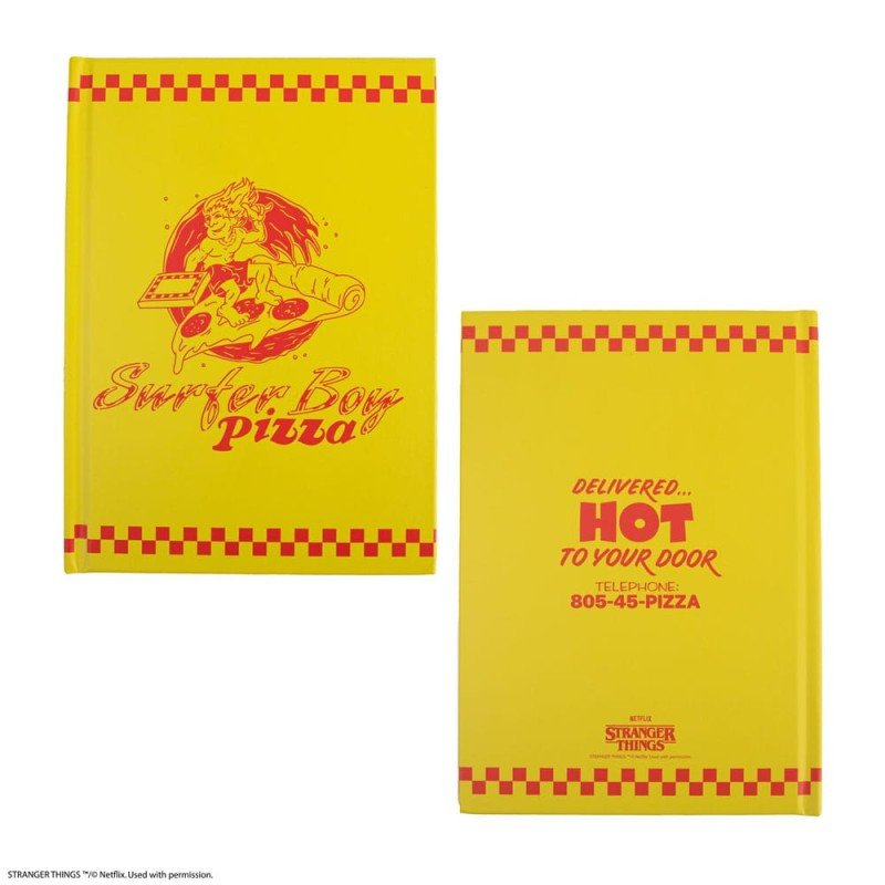 Stranger Things Notebook Surfer Boy Pizza Hardcover | 4895205617483