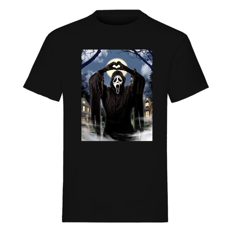Scream T-Shirt Ghost Face Hearts (XL) | 5055917651284