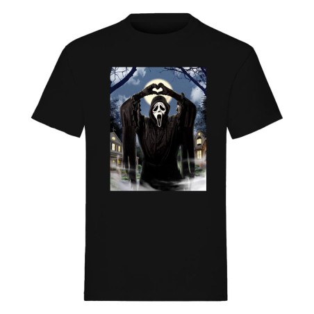 Scream T-Shirt Ghost Face Hearts (XL) | 5055917651284