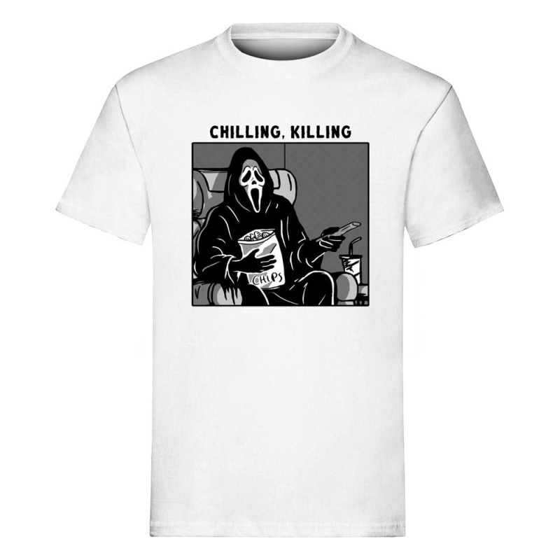 Scream T-Shirt Ghost Face Chilling, Killing (XL) | 5055917642916