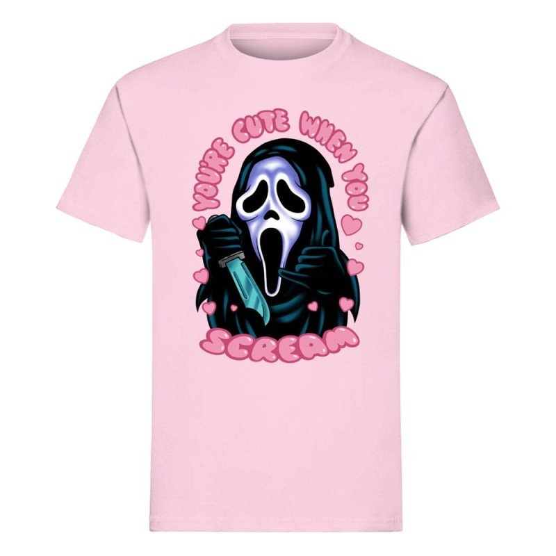 Scream T-Shirt Ghost Face You're Cute when you Scream (L) | 5055917649618