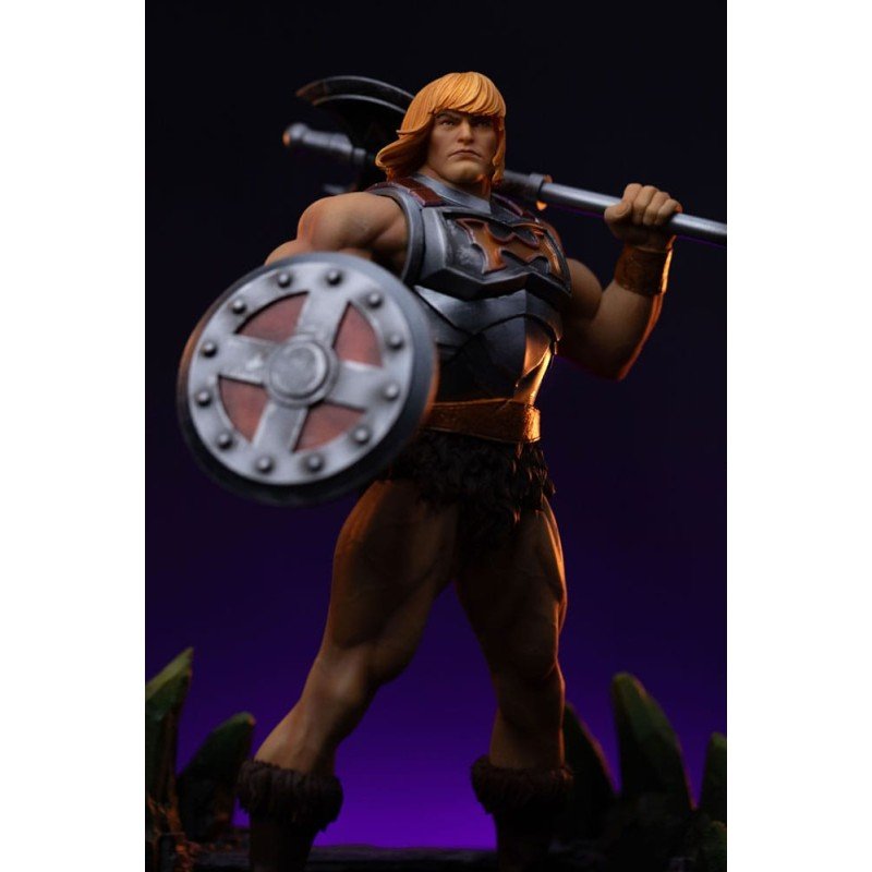 Masters of the Universe statuette 1/10 Art Scale He-Man Battle Armor Version heo Exclusice 23 cm | 0618231959396