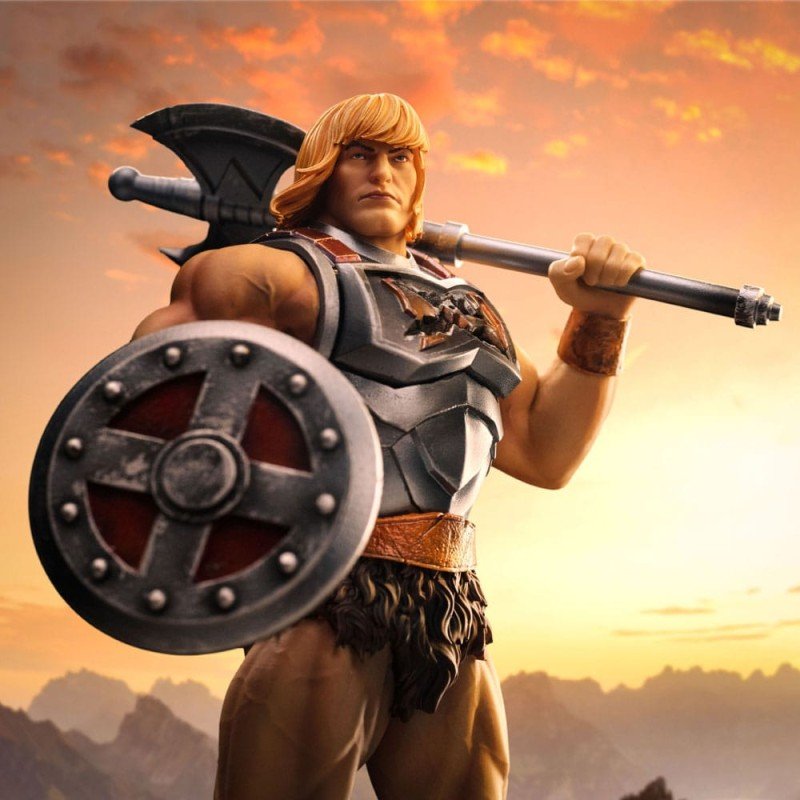 Masters of the Universe statuette 1/10 Art Scale He-Man Battle Armor Version heo Exclusice 23 cm | 0618231959396