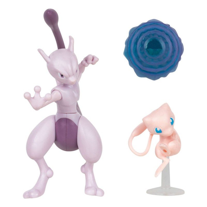 Pokémon Figure 2-Pack Mewtwo 10 cm & Mew 5 cm | 0191726471394