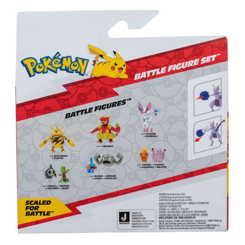 Pokémon Figure 2-Pack Mewtwo 10 cm & Mew 5 cm | 0191726471394