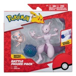 Pokémon Figure 2-Pack Mewtwo 10 cm & Mew 5 cm | 0191726471394