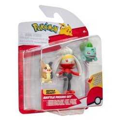 Pokémon pack 3 figurines Battle Figure Set Morpeko, Bulbizarre no.1, Lapyro 5 cm | 0191726481348