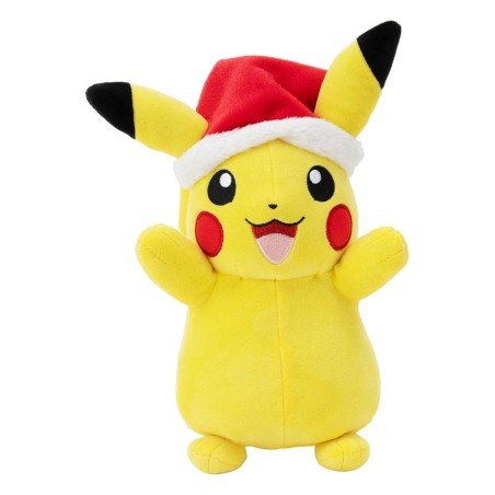 Pokémon peluche Pikachu Bonnet de Noël 20 cm | 0191726497929
