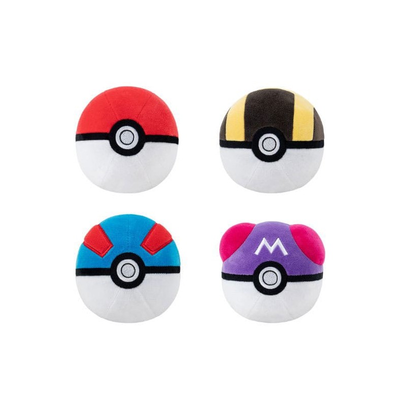 Pokémon peluche Pokeball Version 1 10 cm assortiment (6) | 5710948455224