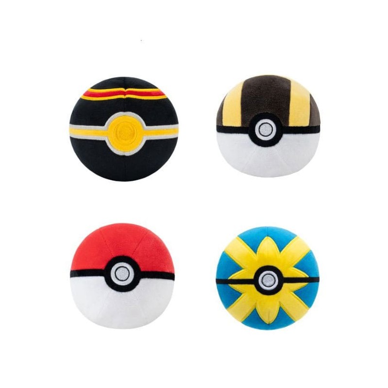 Pokémon peluche Pokeball Version 3 10 cm assortiment (6) | 5710948461423