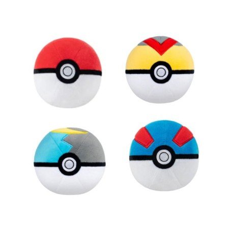 Pokémon Plush Figure Pokeball Version 6 10 cm Assortment (6) | 5710948468002