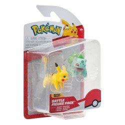 Pokémon Battle Figure First Partner Set Figure 2-Pack Bulbasaur no.2, Pikachu no.1 | 0191726709282