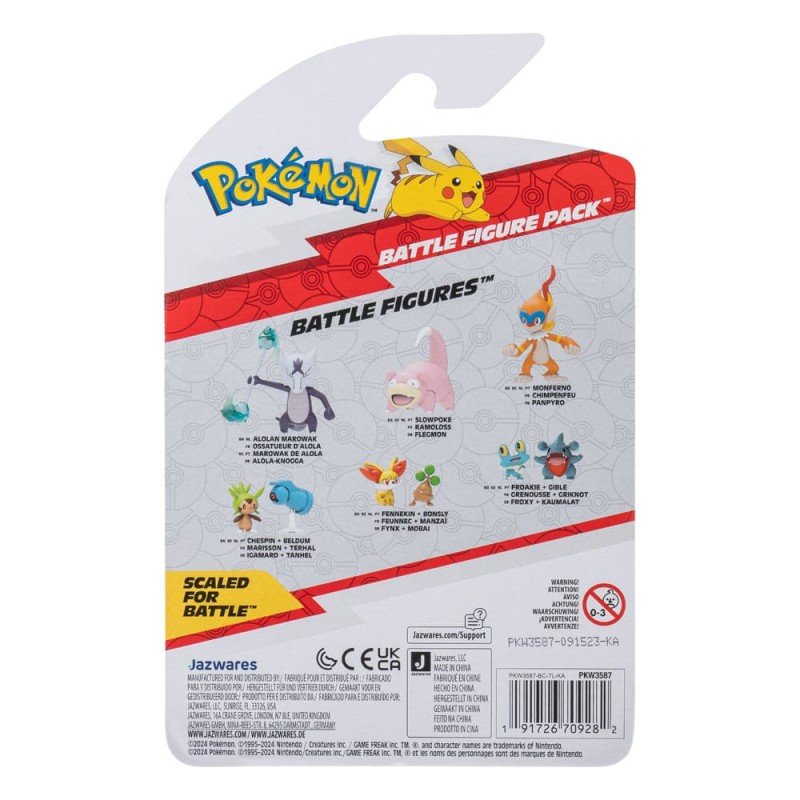 Pokémon Battle Figure First Partner Set Figure 2-Pack Bulbasaur no.2, Pikachu no.1 | 0191726709282