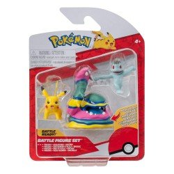 Pokémon Battle Figure Set 3-Pack Machop, Pikachu no.1, Alolan Muk 5 cm | 0191726709381