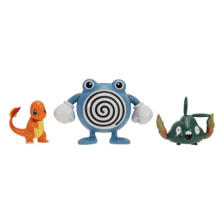 Pokémon pack 3 figurines First Partner Battle Figure Set Salamèche, Miamiasme & Têtarte | 0191726755982