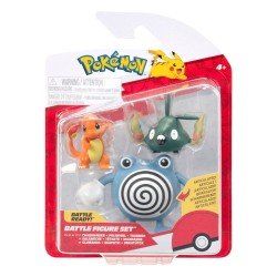Pokémon pack 3 figurines First Partner Battle Figure Set Salamèche, Miamiasme & Têtarte | 0191726755982
