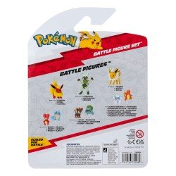 Pokémon pack 3 figurines First Partner Battle Figure Set Salamèche, Miamiasme & Têtarte | 0191726755982